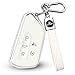 FT FUNTOR Key Fob Cover for VolkswagenSoft TPU Full Protection Case Compatibale With VW Golf GTI Atlas Skoda Octavia ID3 ID4 MK8 White 5 Buttons - Image 2
