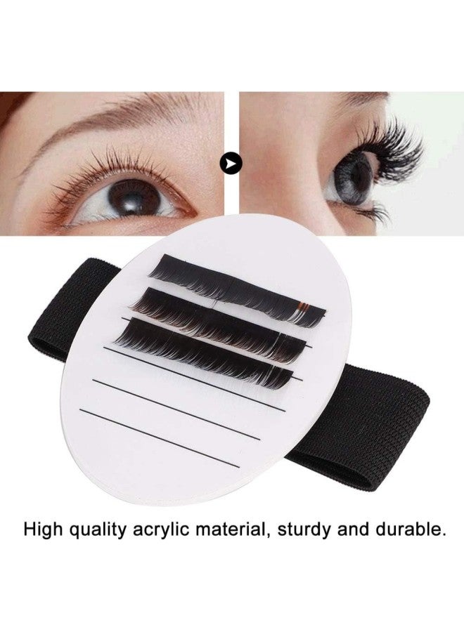 klarako Acrylic Portable False Eyelash Tray, Grafted Eyelash Spacer False Eyelash Tray for Lash Extender with Wrist Belt - Image 1