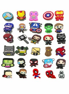 Excefore Shoe Decorations Charm, Anime Superhero shoe Accessories, Wristband Bracelet Girls Boys Party Favors Birthday Gifts, Nurse Shoes Decorations for Adults Women Men, 30 PCS  - Image 4