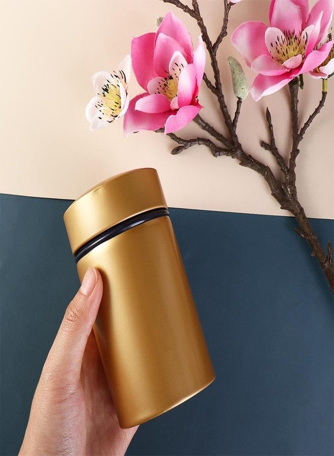 Kopida 3 Pcs Tea Canister with Lid, Multipurpose Tea Tin Tea Can Tea Box Round Metal Storage Container for Storage Loose Tea Leaves, Coffee, Candy, Herbs and Spices(2.55x2.55x4.33inch) - Image 4