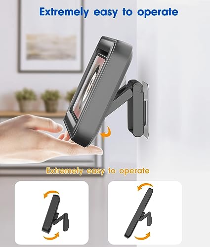 Mistriddle Waterproof Shower Phone Holder with 360° Rotation, Angle Adjustable, Enhanced Sound Quality, Wall Mounted Phone Holder for Bathroom Mirror Bathtub Kitchen, Up to 7 Inch (Black) - Image 5