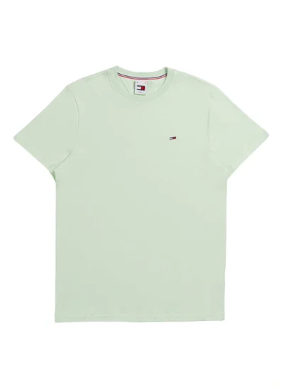 TOMMY JEANS Men's Classics Organic Cotton T-Shirt -  Pure organic cotton jersey, Green