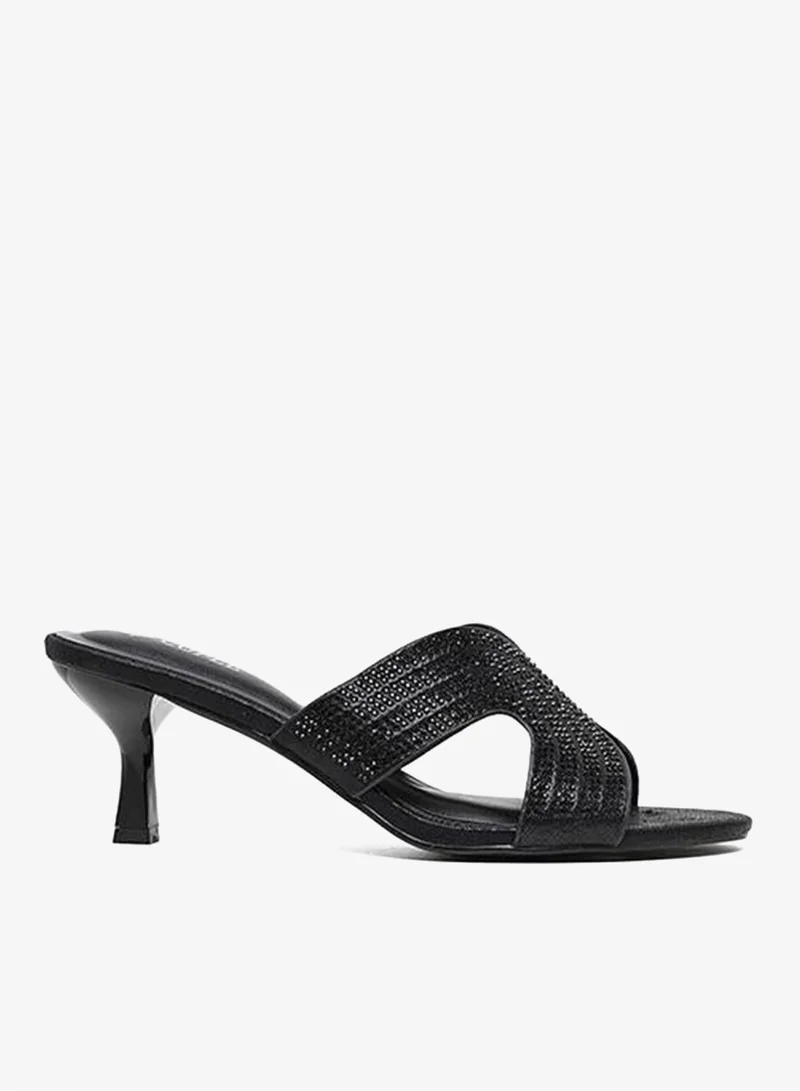 Cuple Embellished high-heeled cross-strap sandal