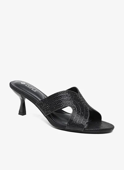 Cuple Embellished high-heeled cross-strap sandal