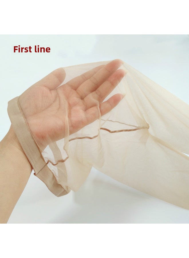 Ultra-thin Black Silk Pantyhose Pantyhose Pantyhose Anti-hook Silk Bikini Spring And Summer Anti-off Silk T-crotch Stockings