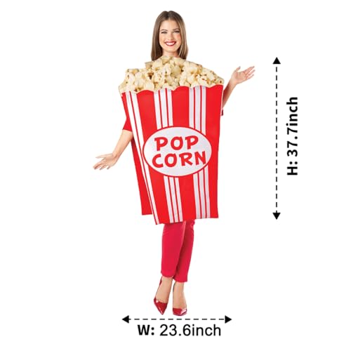 Seasons Popcorn Costume for Halloween Party Adults, One Size - Image 5