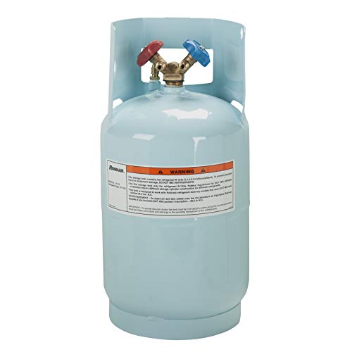 Robinair (34102) Refrigerant Tank for R-134a, refrigerant not included - 30 lbs. , Light Blue - Image 1
