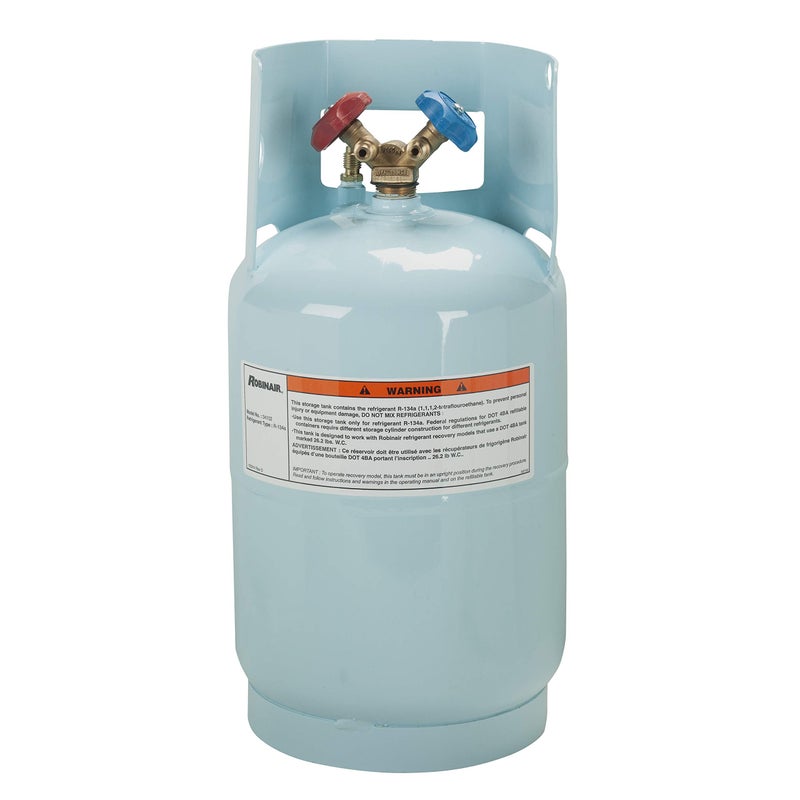 Robinair (34102) Refrigerant Tank for R-134a, refrigerant not included - 30 lbs. , Light Blue - Image 3