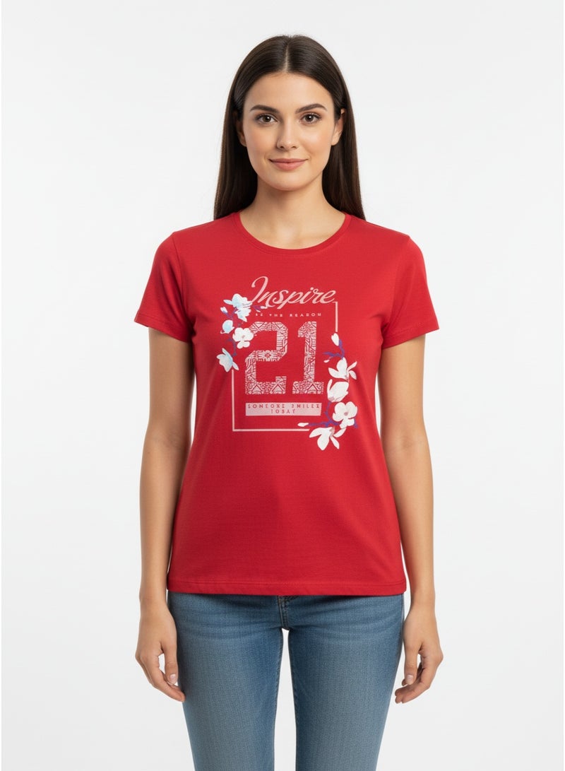 general T-SHIRT LADIES BODICE AOP S/S SV-LTS-37 - Image 1