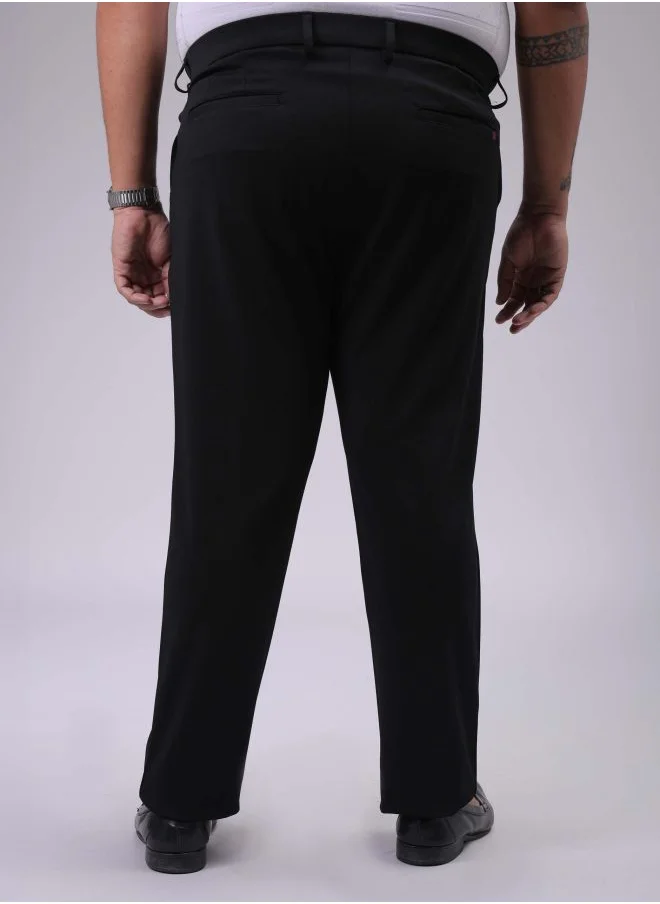 هاردسودا Men Plus Size Regular Fit Solid Mid-Rise Stretchable Chinos