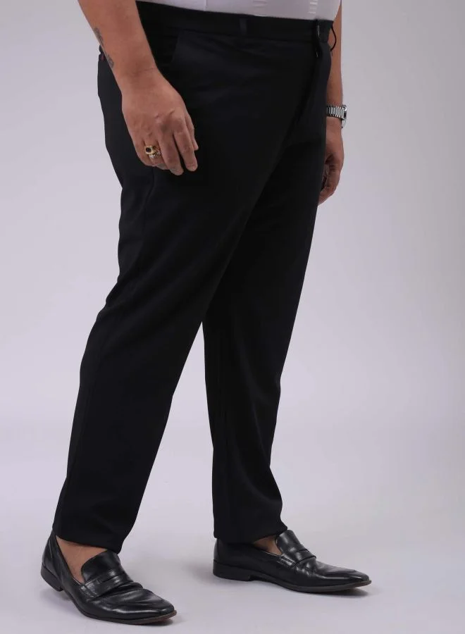 HARDSODA Men Plus Size Regular Fit Solid Mid-Rise Stretchable Chinos