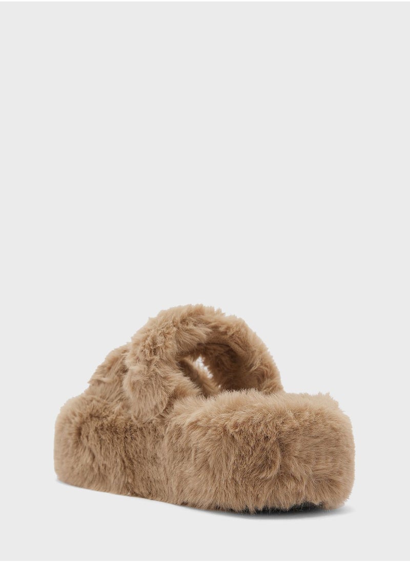 Ginger - Platform Double Strap Bedroom Slipper - Image 1
