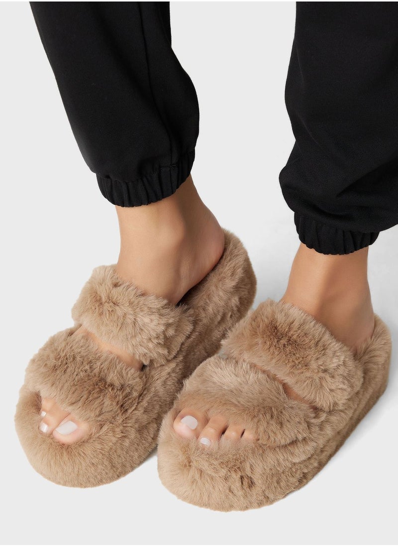 Ginger - Platform Double Strap Bedroom Slipper - Image 1