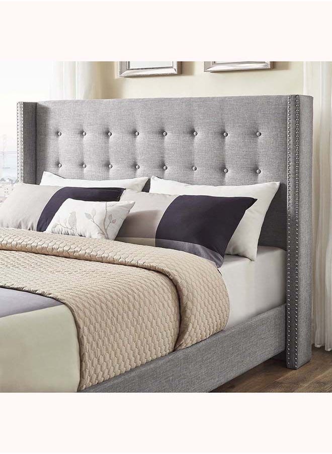 FSH Furniture - Melina Queen Size Without Mattress Beige 160x200 cm - Image 1