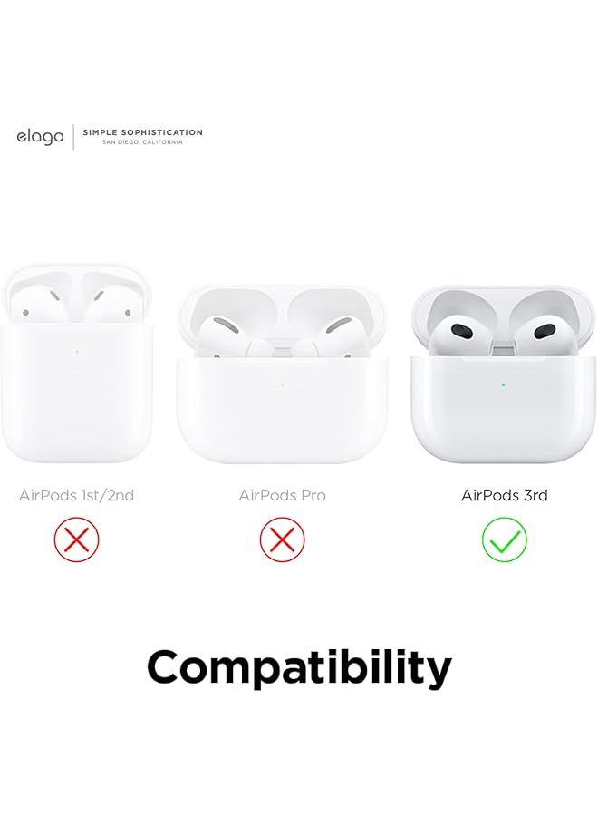 Elago Airpods 3 Leather Case Black - Image 2