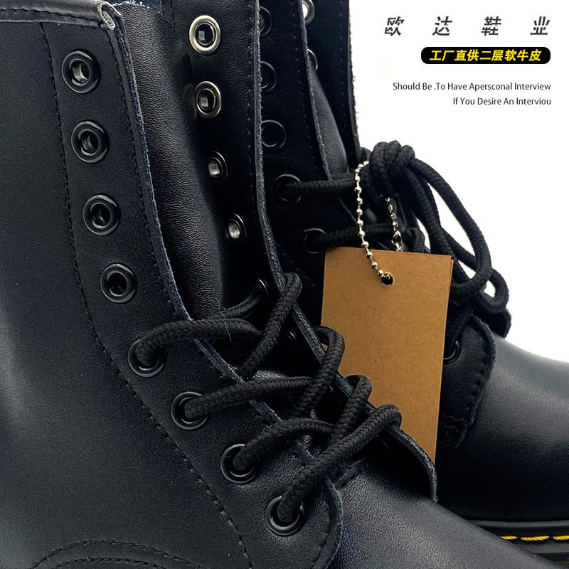 [] 1460 Martin Boots Men'S 8-Hole Motorcycle Boots Cowhide Large Size Women'S Workwear Boots Couple'S Shoes - Image 5