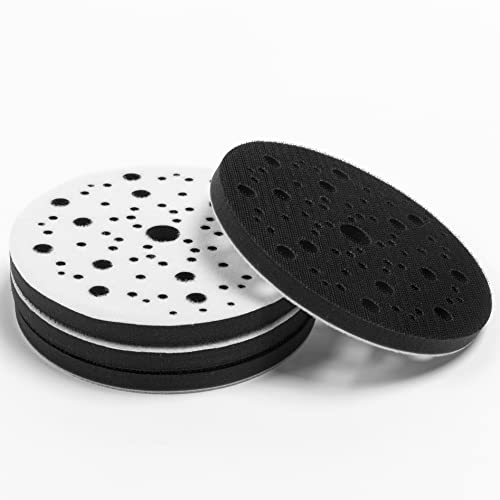 UPWOOD 6Inch 70 Holes Hook and Loop Soft Sponge Cushion Interface Buffer Pad Pack of 4 - Image 1