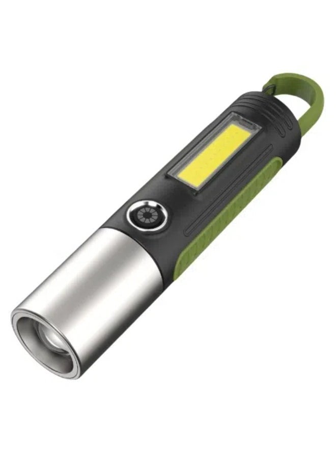 Generic - Usb Charging Strong Light Xpe Wick Flashlight, 4-speed Dimming Waterproof Flashlight, Portable Multi-functional Outdoor Camping Lighting, And Emergency Situations With Built-in Battery For Long-lasting - Image 1