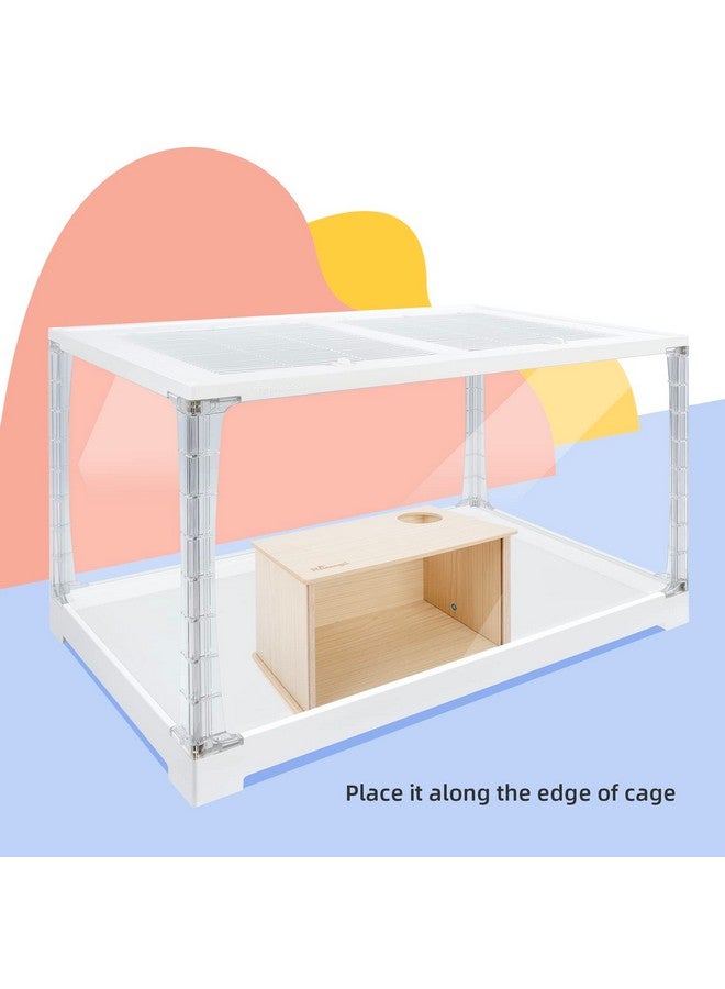 Niteangel Visible Hamster Digging Box for Syrian Dwarf Roborovski Campbell Hamsters Gerbils Mice Lemmings Degus or Other Small-Sized Pets (Burlywood) - Image 4