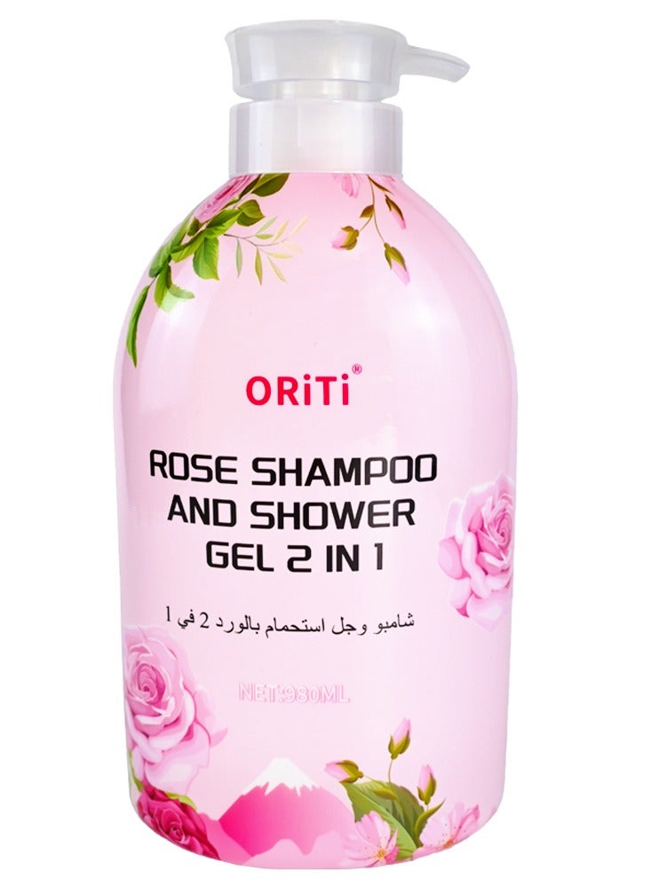 أوريتي شامبو ورود أوريتي وجل الاستحمام 2 في 1-980 مل - Image 1
