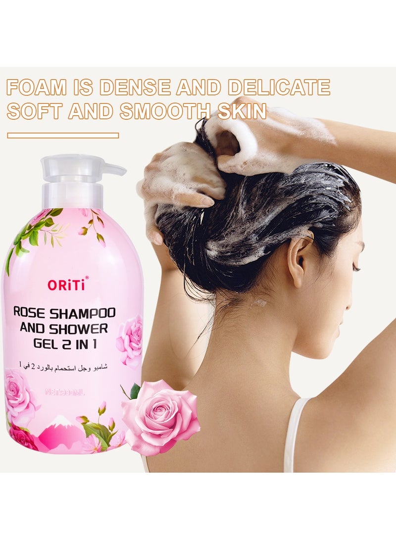 أوريتي شامبو ورود أوريتي وجل الاستحمام 2 في 1-980 مل - Image 3