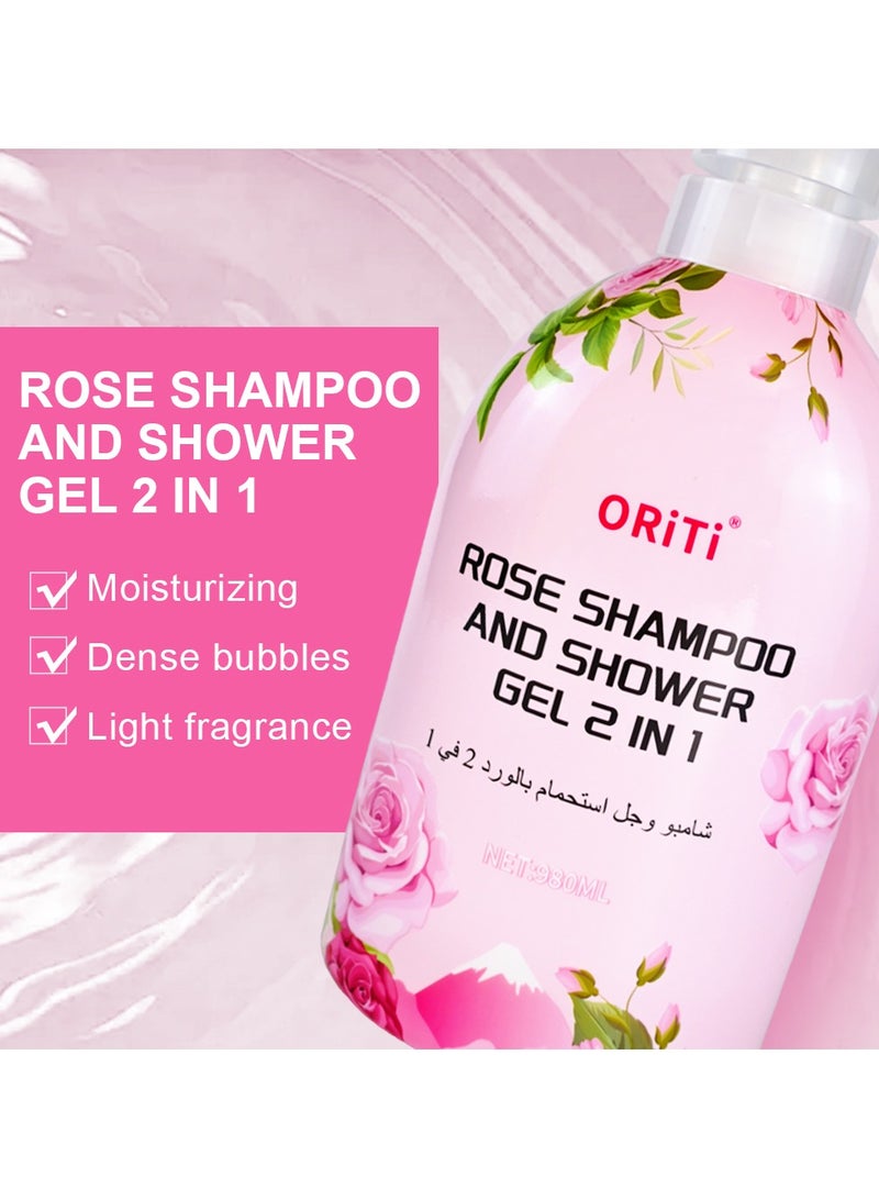 أوريتي شامبو ورود أوريتي وجل الاستحمام 2 في 1-980 مل - Image 5