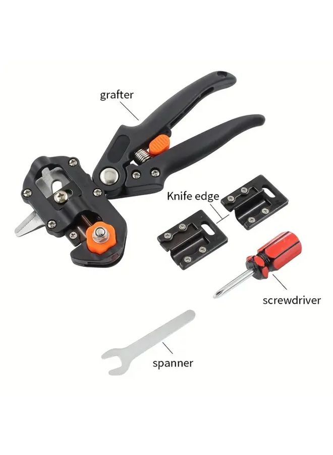 Garden Grafting Tools Set 2 In 1 Pruning Tools Grafting Knife For Plant Branch Vine Fruit Tree Cutting Pruner With Color Storage Case Package - Image 2