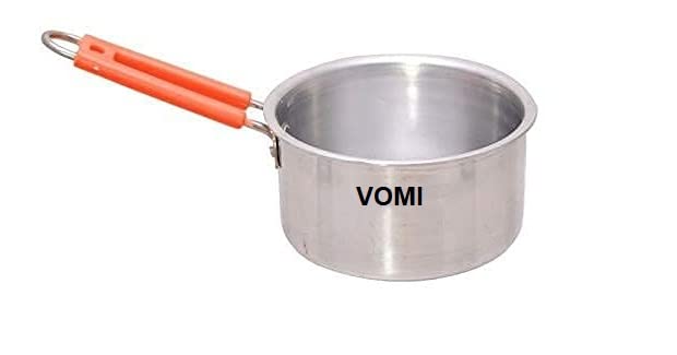 VOMI Brand Aluminium Saucepan, 1.5 L, 1 Piece (Silver) Pure Aluminium Sauce PAN Tea PAN/Milk PAN SIZE-1500 ML - Image 1