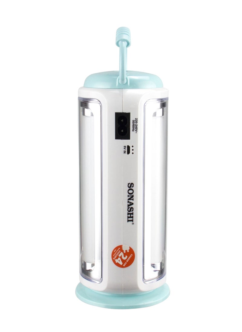 SONASHI Solar Rechargeable LED Lantern with BuiltIn Battery  Featured with Charging Indicator and Portable Handle  Solar Lights  Up to 4 Hours Working Time  Best for Indoors and Hiking SEL-705N Blue  - Image 4