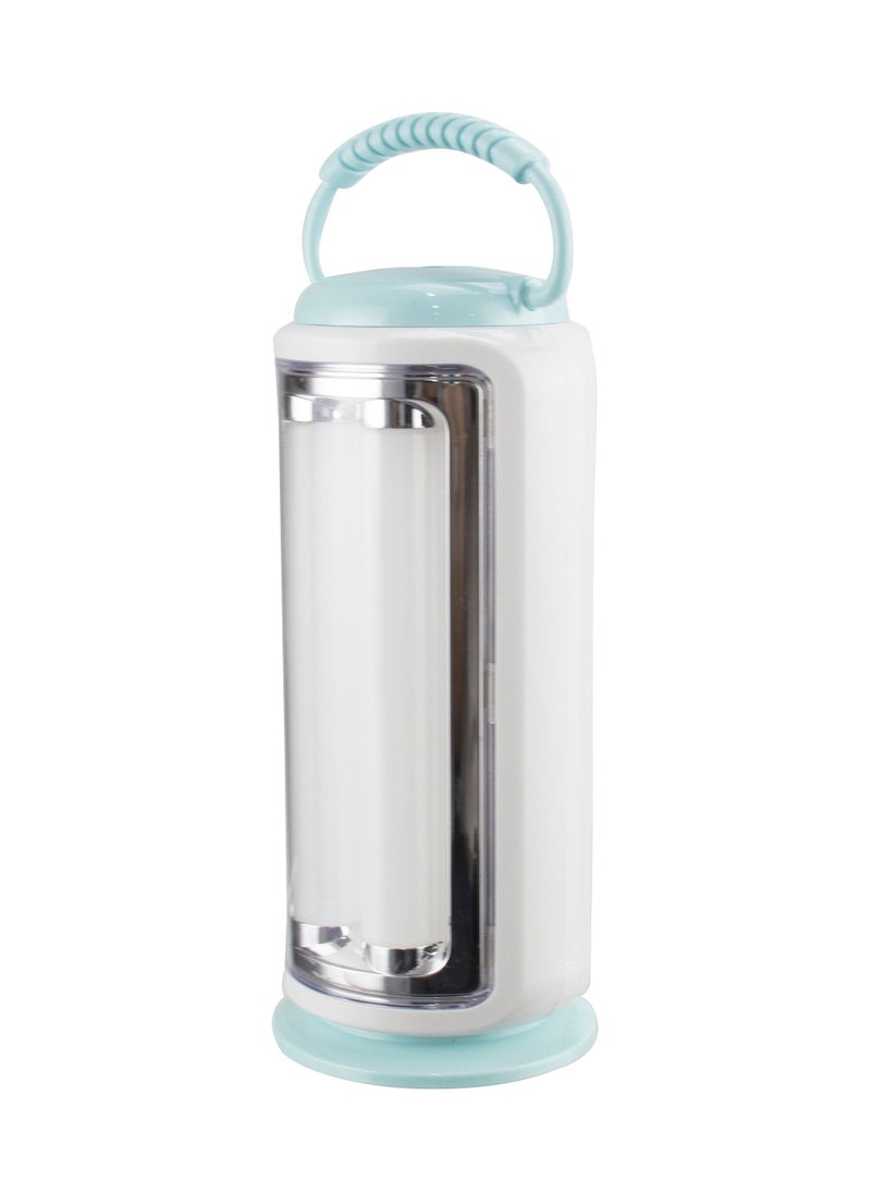 Solar Rechargeable LED Lantern with BuiltIn Battery  Featured with Charging Indicator and Portable Handle  Solar Lights  Up to 4 Hours Working Time  Best for Indoors and Hiking SEL-705N Blue