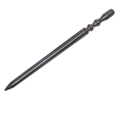Co-link 2pcs Ebony Wood Leather Craft Slicker Round Burnisher Leather Polished rods Edge Burnisher Slicker Tool - Image 3