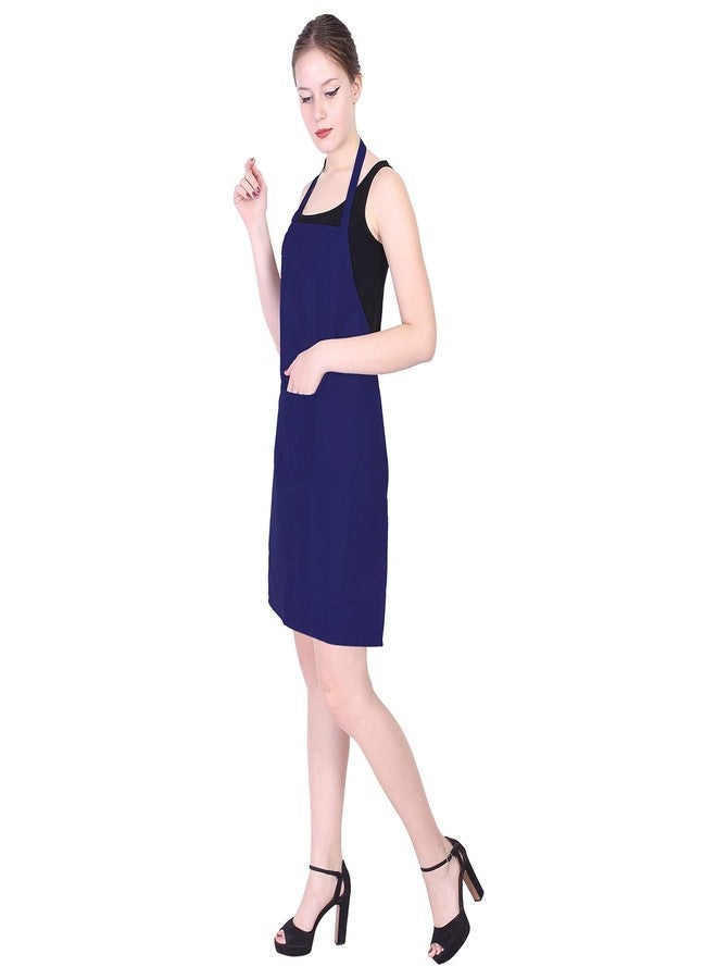 Switchon Polyester Waterproof Kitchen cooking unisex Apron with Front Pocket- Blue - Image 3