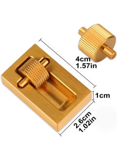 Butuze BUTUZE Leather Edge Paint Tool with 2 Brass Rollers, Essential Edge Printing Tool for Leather Craft DIY  - Image 3