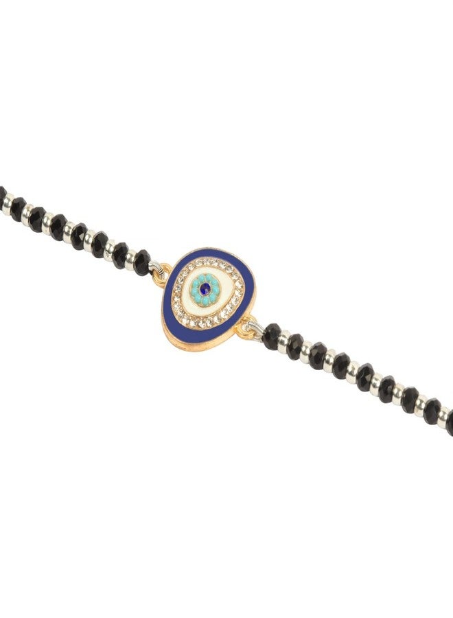 STRIPES® Evil Eye Bracelet Mangalsutra Chain Bracelet For Women - Image 2
