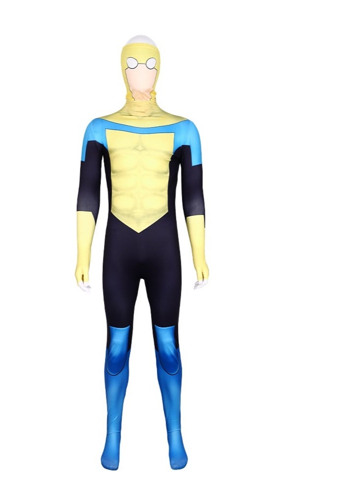 NIBEMINENT Halloween Invincible Young Hero costume, all-round hero tight-fitting costume stage performance  - Image 1