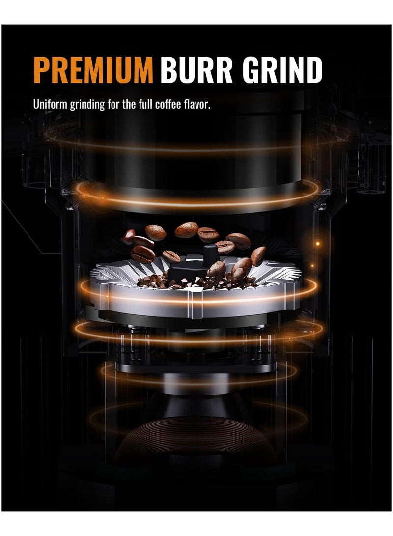 SHARDOR Coffee Grinder Burr Electric, Automatic Coffee Bean Grinder with Digital Timer Display, Adjustable Burr Mill with 25 Precise Grind Setting - Image 4