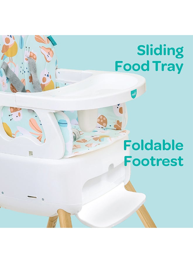 Moon 4-In-1 HiteRite Convertible Baby Booster Dining Highchair  - Green - Image 4