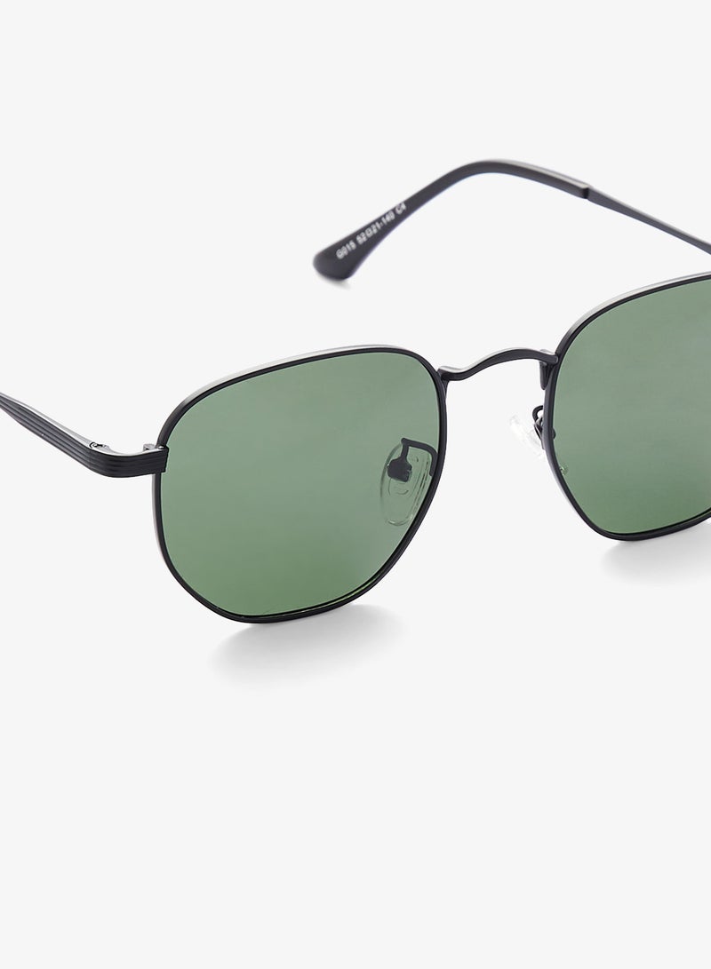 Seventy Five Polarized Lens Square Aviatoe Sunglasses - Image 3