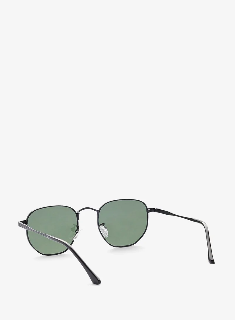 Seventy Five Polarized Lens Square Aviatoe Sunglasses