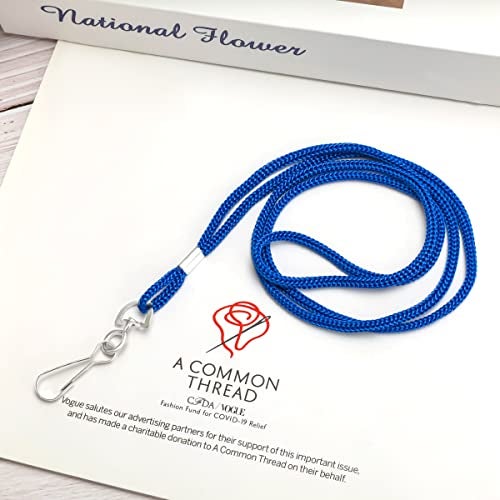 COTODO ID Blue Lanyards Safety Badge Lanyard 36" with Swivel Hook 100 Pack - Image 5