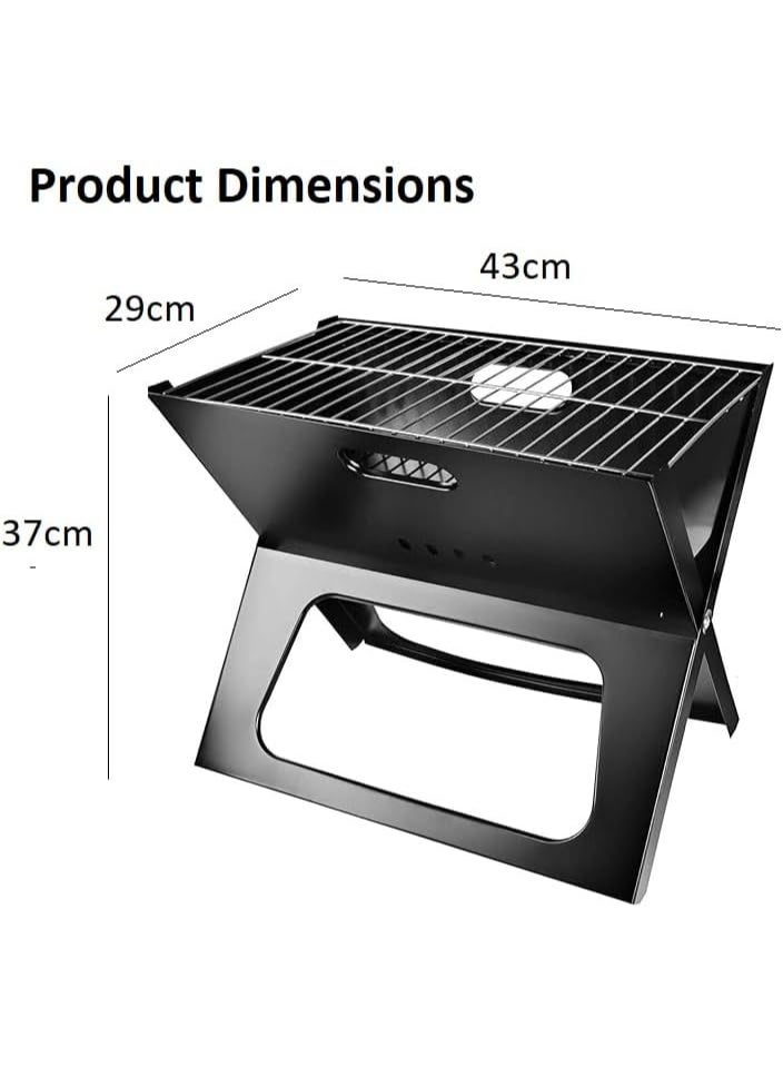 Soofam Portable BBQ Instant Foldable Design Easy Setup Barbecue Charcoal Grills Durable Reliable Space Saving Folding Stove Outdoor Use - Image 4