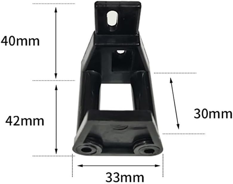 Black Sliding Door Floor Guide Bottom Mount Roller for Barn Doors Hardware - Image 4