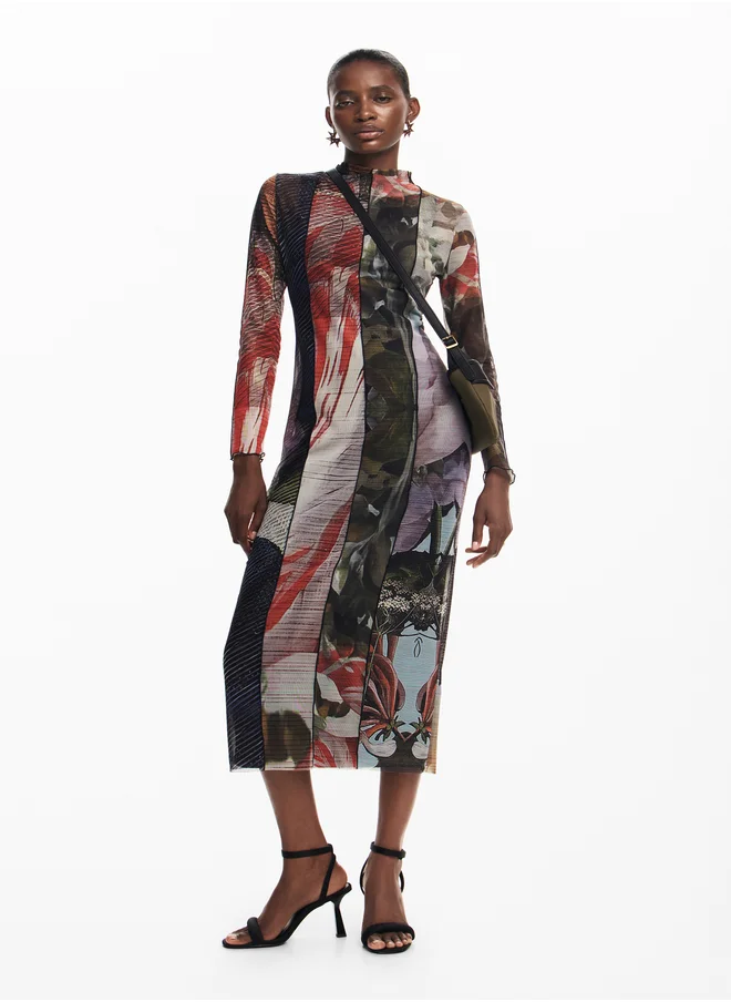 DESIGUAL Woman Knit Dress Long Sleeve