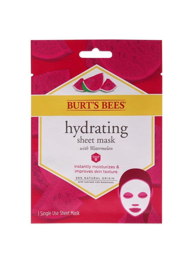 Burt's Bees Hydrating Sheet Mask With Watermelon 1 Pc - Image 1