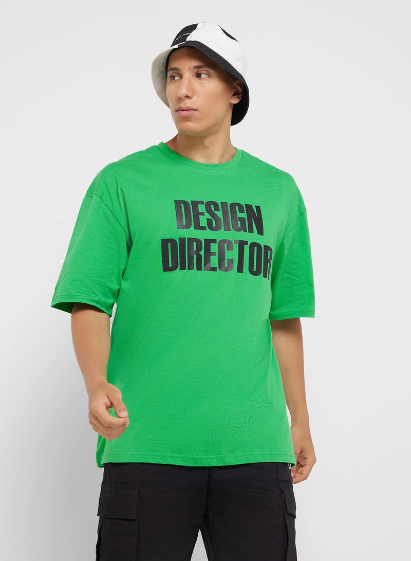 Seventy Five Graphic Print Oversized T-Shirt - Image 1
