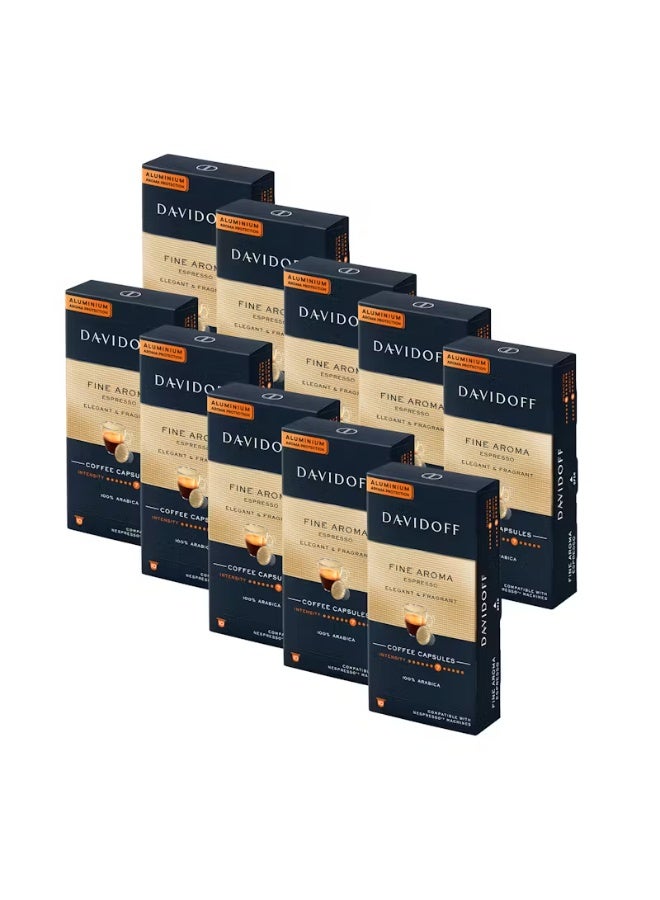 دافيدوف فاين أروما ١٠ × ١٠ = ١٠٠ كبسولة