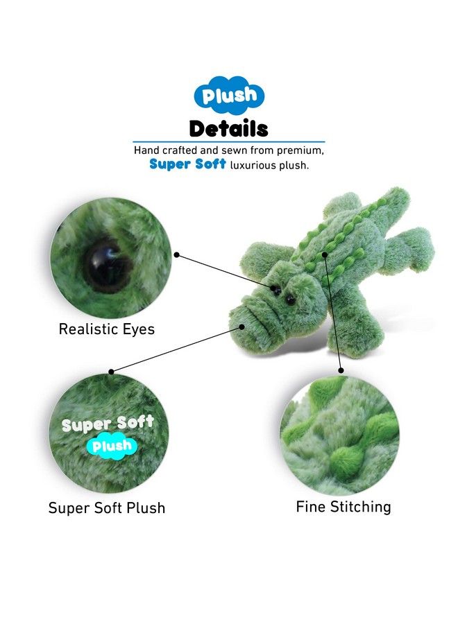 Puzzled Super Soft Small Alligator Plush 11.5" - Image 3