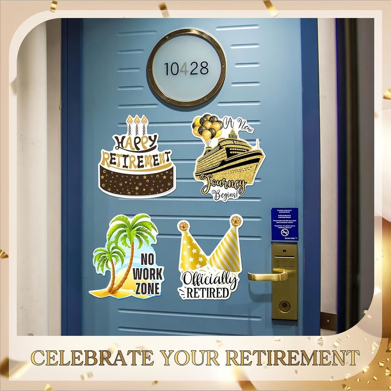 4 Pcs Set Mixed Colors Retirement Cruise Door Decorative Magnetic Magnets Fun Waterproof Nautical Magnets Suitable For Carnival Cabins Gyms Refrigerators And Cars - Image 5