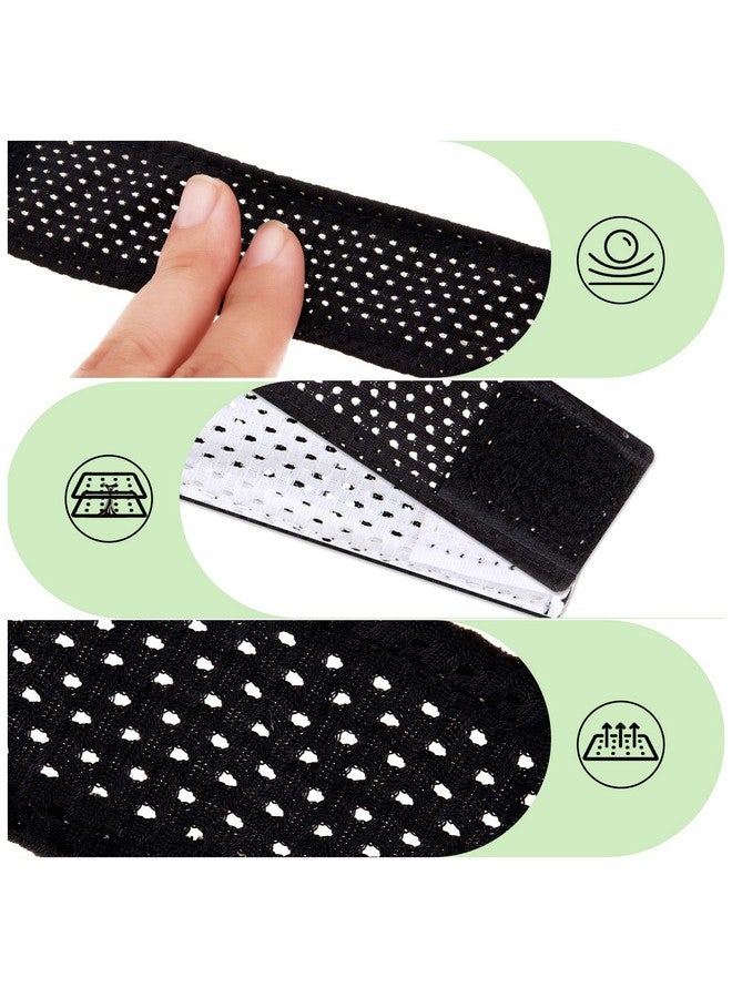 Amylove 4 Pairs Jersey Sleeve Bands Sleeve Holders Soccer Softball Sleeve Ties With Hook And Loop Fasteners Sleeve Straps For Shirts Scrunchies For T Shirts Baseball Sports Activities Boy Girl (Black White)  - Image 3