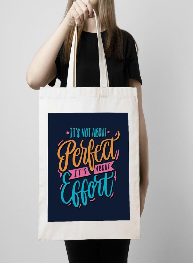 ARTBUG Tote Bag for Women with zip, Aesthetic Canvas tote bag for college girls, office, stylish and reusable - Perfect - D No - 034 - Image 4